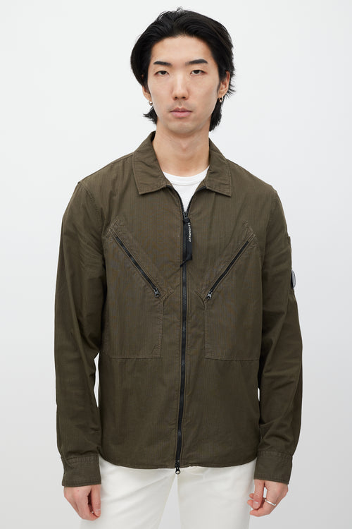 C.P. Company Brown & Black Ripstop Jacket