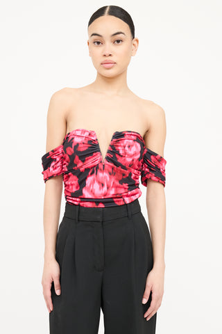 Cami NYC Off Shoulder Print Bodysuit