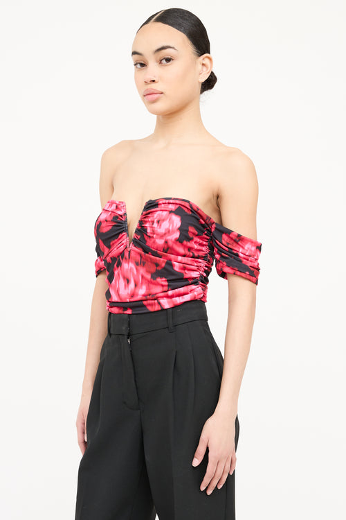 Cami NYC Off Shoulder Print Bodysuit