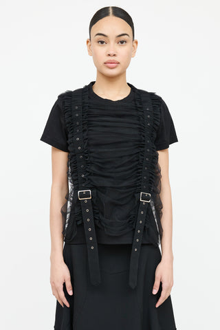 Tulle Buckle Top