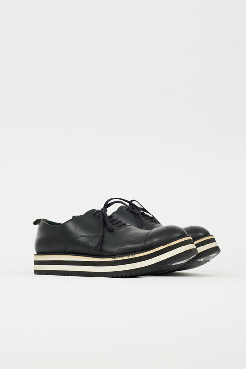 Comme des Garçons Leather Platform Oxford