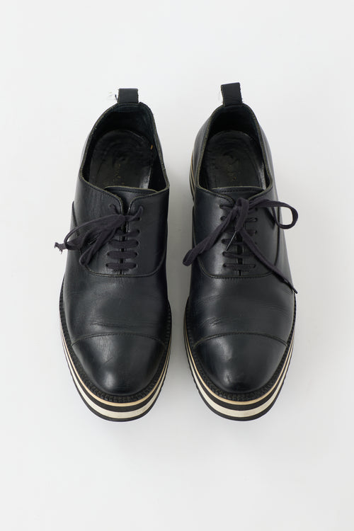 Comme des Garçons Leather Platform Oxford