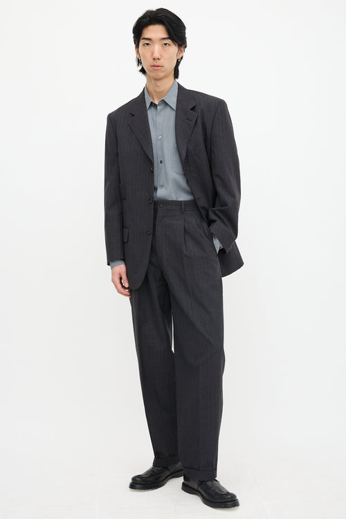 FW 1994 Pinstripe Pleated Trouser