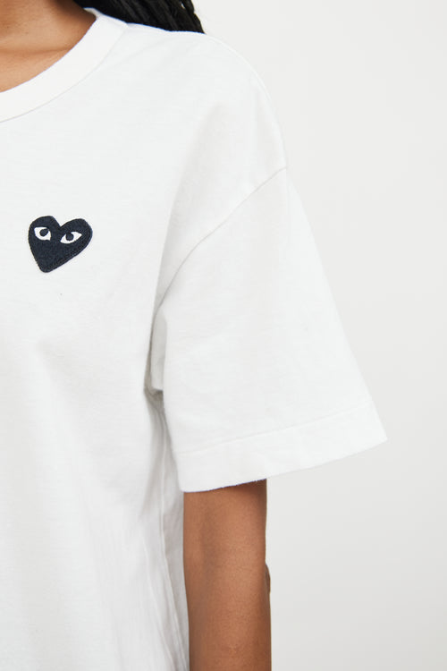 Comme des Garçons PLAY White & Black Logo T-Shirt