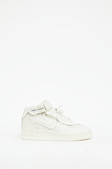 Comme des Garçons x Nike White Leather Air Force 1 Sneaker