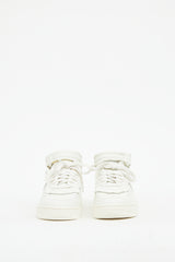 Comme des Garçons x Nike White Leather Air Force 1 Sneaker