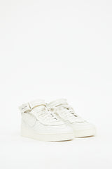 Comme des Garçons x Nike White Leather Air Force 1 Sneaker