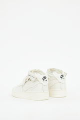 Comme des Garçons x Nike White Leather Air Force 1 Sneaker