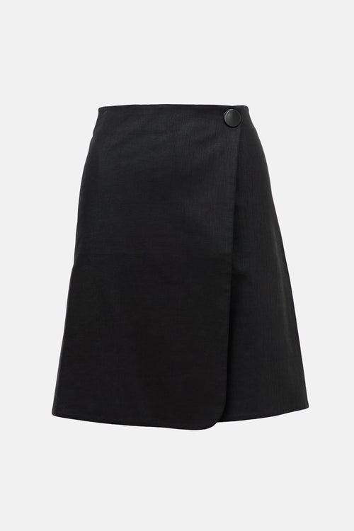 Celine 2010 Linen Wrap Skirt