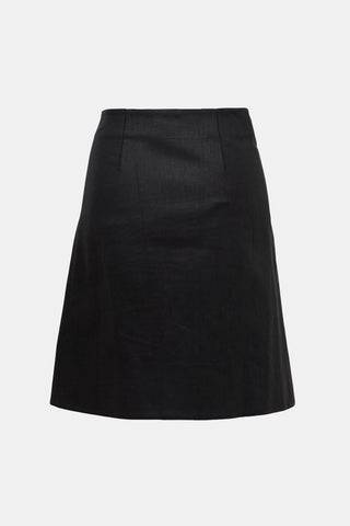 Celine 2010 Linen Wrap Skirt