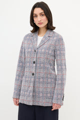 Celine Plaid Jacket