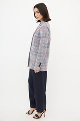 Celine Plaid Jacket