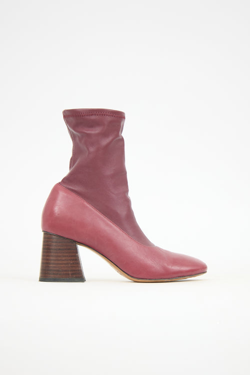 Celine Leather Sock Boot