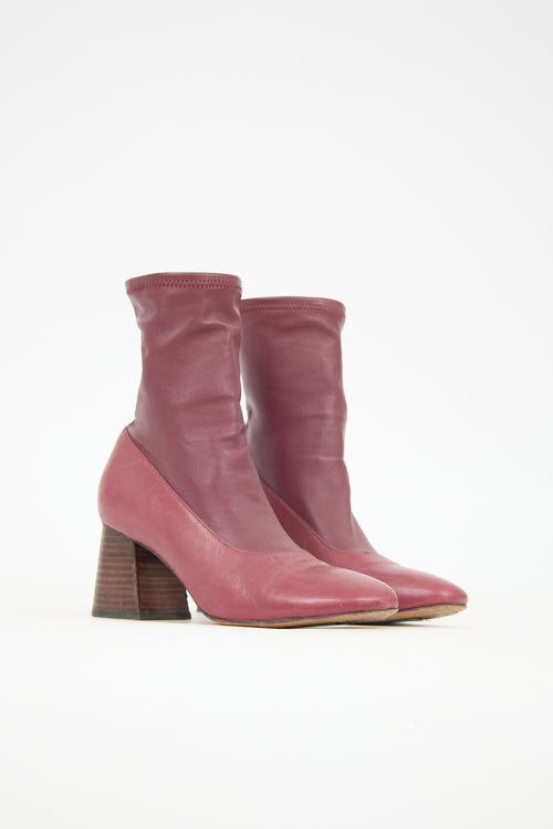 Celine Leather Sock Boot