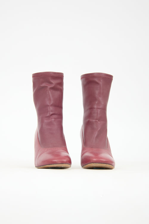 Celine Leather Sock Boot