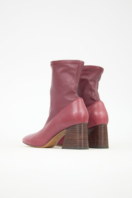 Celine Leather Sock Boot