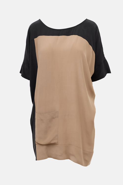 Celine Silk Two Tone Dress