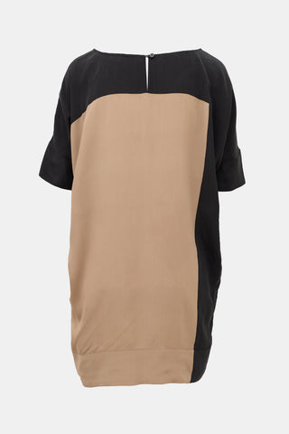 Celine Silk Two Tone Dress