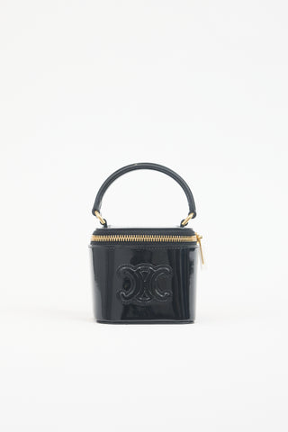 Patent Mini Vanity Case Triomphe Bag