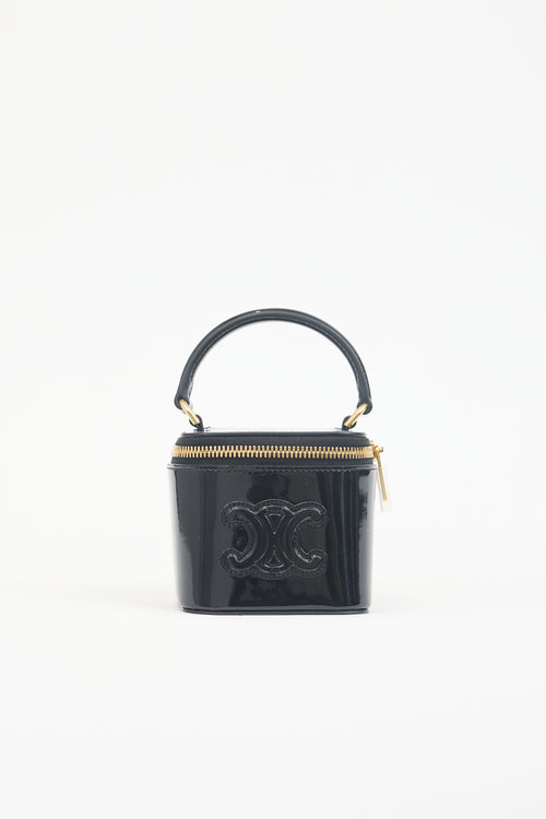 Patent Mini Vanity Case Triomphe Bag