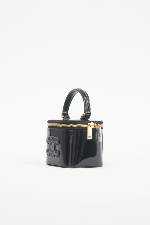 Patent Mini Vanity Case Triomphe Bag