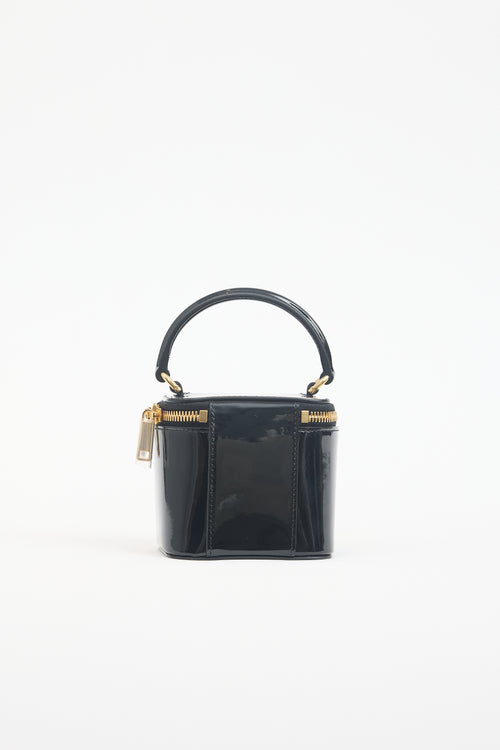 Patent Mini Vanity Case Triomphe Bag