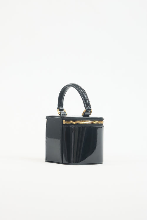 Patent Mini Vanity Case Triomphe Bag