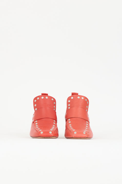 Celine Leather Studded Pump