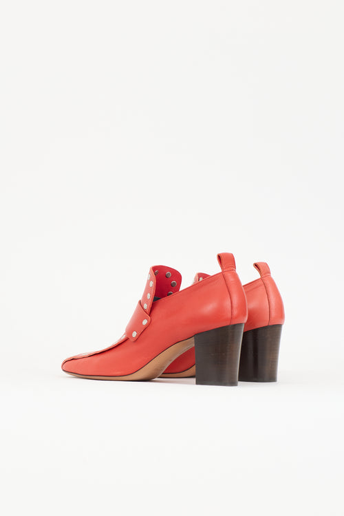 Celine Leather Studded Pump