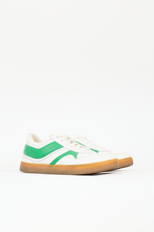 Celine Leather Low Wave Sneaker