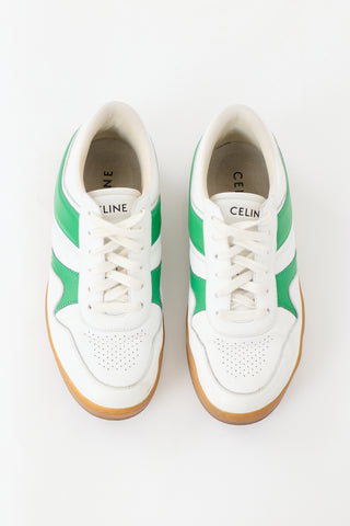 Celine Leather Low Wave Sneaker
