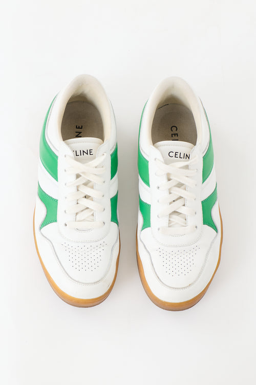 Celine Leather Low Wave Sneaker