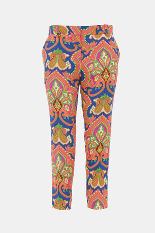 Celine Silk Paisley Trouser