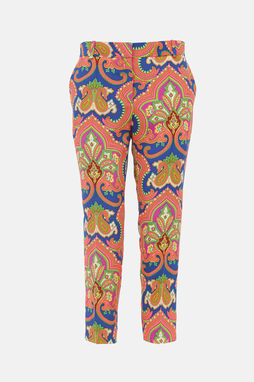 Celine Silk Paisley Trouser