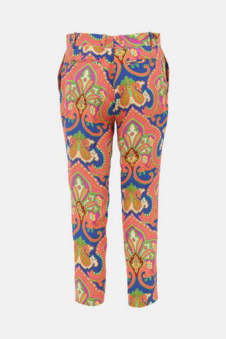 Celine Silk Paisley Trouser