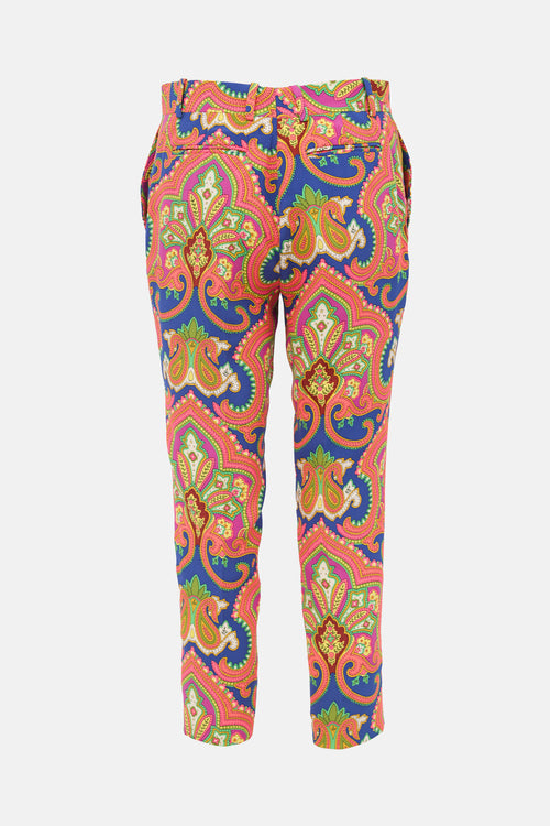 Celine Silk Paisley Trouser