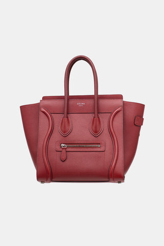 Celine 2016 Leather Micro Luggage Bag