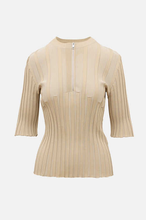 Celine SS 2016 Silk Rib Knit Top