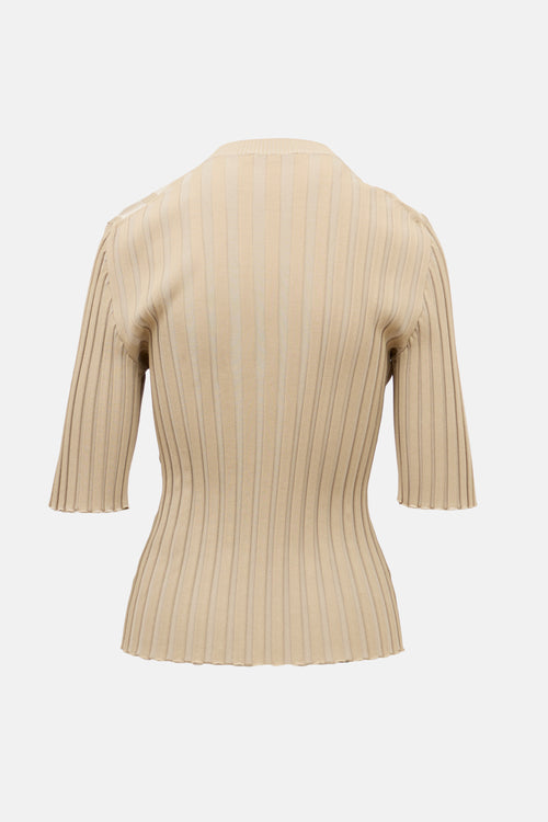 Celine SS 2016 Silk Rib Knit Top