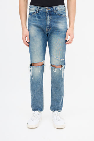 Celine Medium Wash Distressed SL003 Jeans