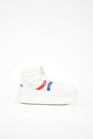 Celine Leather Mid Block Sneaker