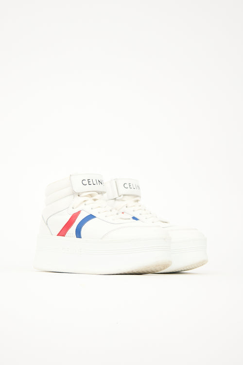 Celine Leather Mid Block Sneaker