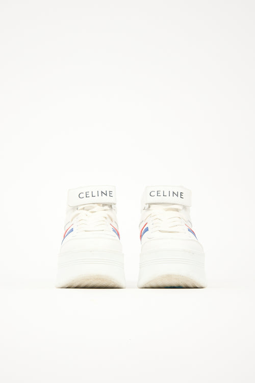 Celine Leather Mid Block Sneaker