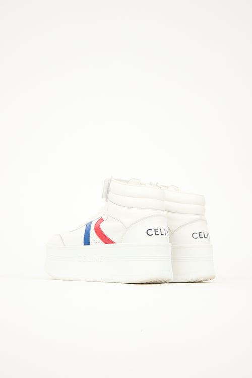 Celine Leather Mid Block Sneaker