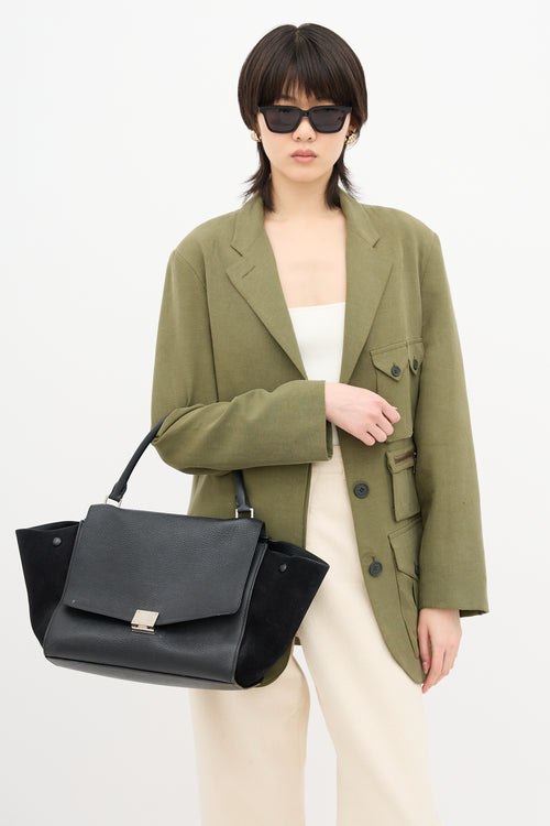 Celine Leather Trapeze Bag