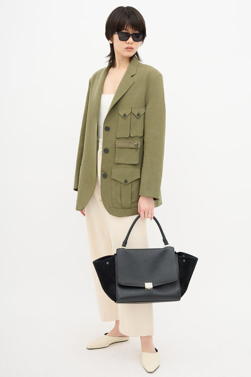 Celine Leather Trapeze Bag