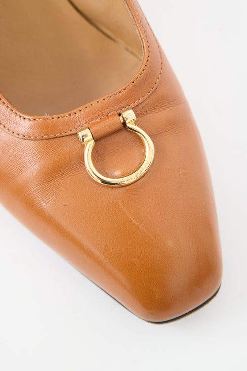 Celine 1990s Leather Pump