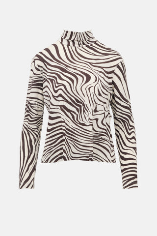 Celine Silk Patterned Top