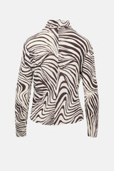 Celine Silk Patterned Top