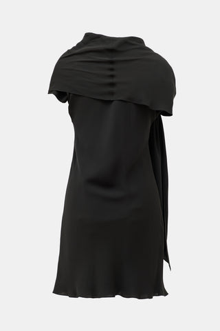 Celine Silk Draped Scarf Dress